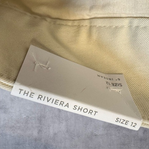 LOFT The Riviera Short Khaki Flat Front Cotton Blend Women's Size 12 - Picture 5 of 8